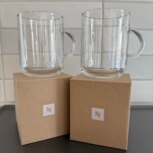 Nespresso Transparent Glass Mugs
